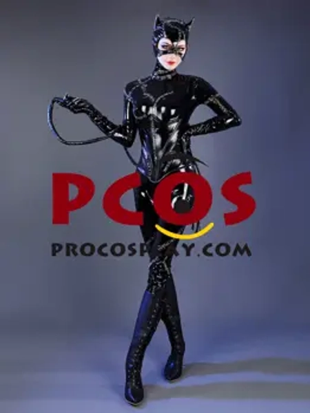 1992 Catwoman Selina Kyle Cosplay Costume Updated Version C09326
