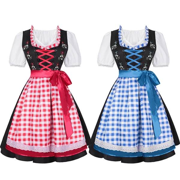 Oktoberfest Costume Women Festival Wench Costumes Traditional Dirndl Dress Beer Girl Outfit Bavarian Oktoberfest Fancy Dresses - AliExpress 