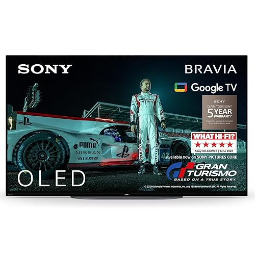Sony BRAVIA XR, XR-48A90K, 48 Inch, OLED, Smart TV, 4K HDR, Google TV, BRAVIA CORE, Perfect for PlayStation5, Metal Flush Surface Design, 5 Year Warranty - 48 Inch - A90K