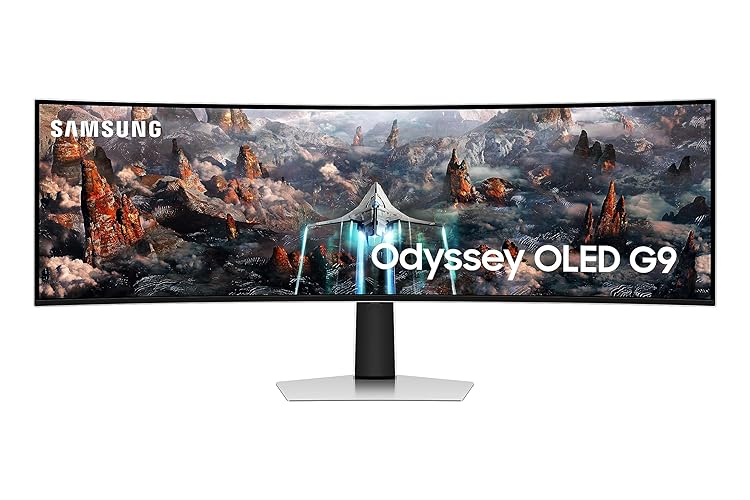 Samsung LS49CG954SUXXU Odyssey Smart OLED 49" Gaming Monitor - 5120x1440, Speakers, HDMI 2.1, 0.03ms, 240Hz, Full Smart Platform - OLED - 240Hz