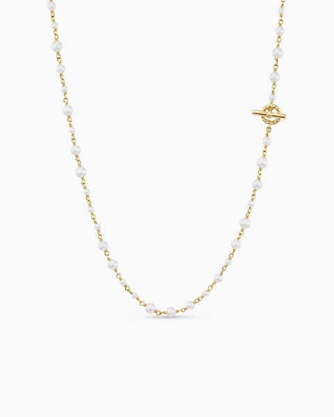Pearl Classics Toggle Chain Necklace in 18K Yellow Gold, 4.5mm