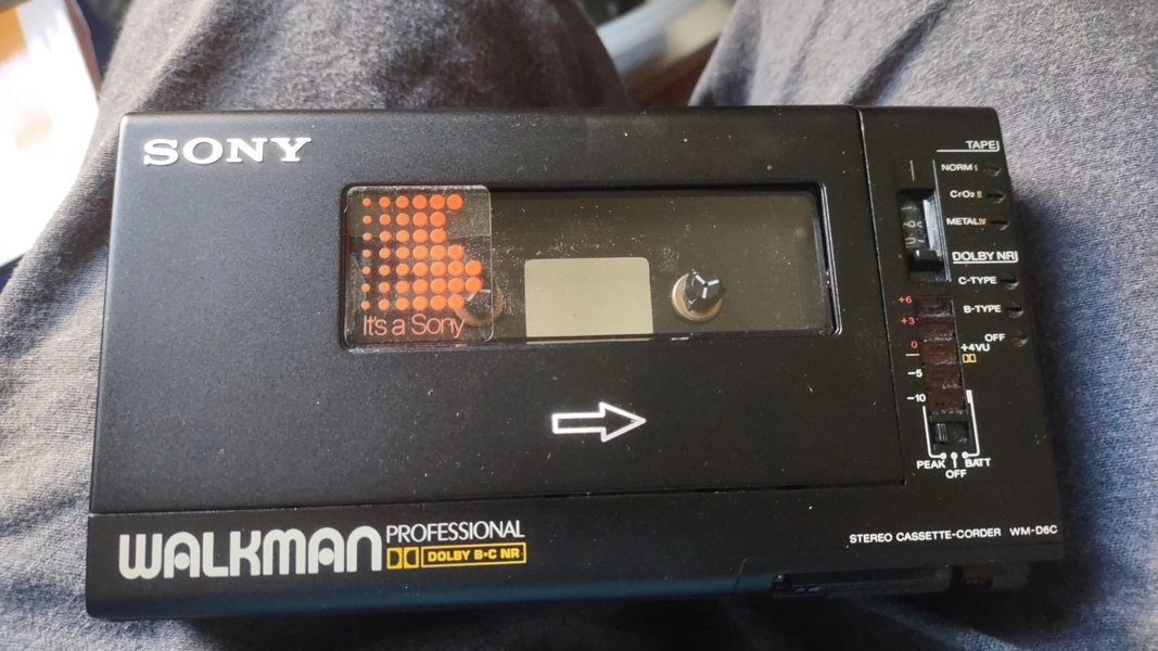 Sony Walkman Professional WM-D6C Cassette Recorder + ECM-909 [TOP MINT] Working 