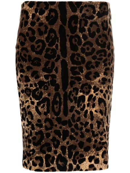 Dolce & Gabbana Leopard-print pencil skirt