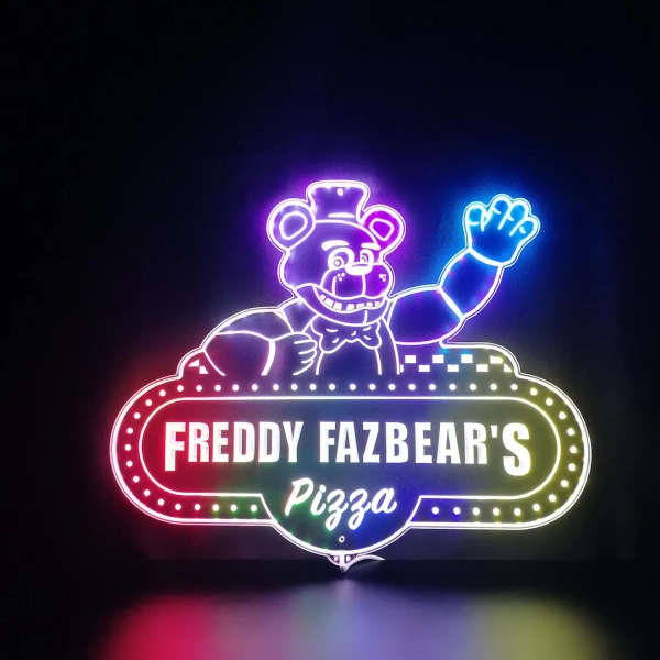 Fazbear's Pizza 3D Style Night Light Sign, Five Nights Freddy's Gifts, Video Game Room Decor Gifts, Gamertag Sign - Etsy Italy
