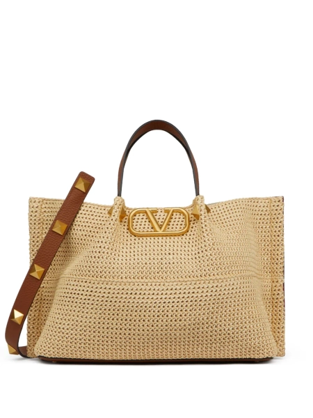 Summer woven tote bag