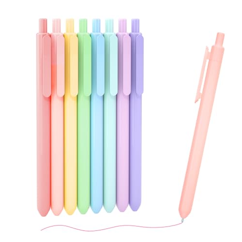 Gel Pens, 8 Pastel Ink Colors