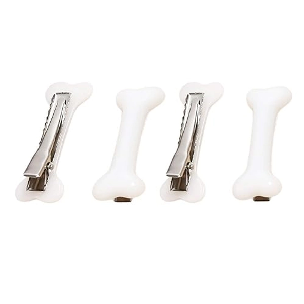 Halloween Bone Hair Clip Hairpins - Halloween Cosplay Costume Decorative Skull Skeleton Hair Pins Clips Accessories Barettes for Women Girls 4pcs