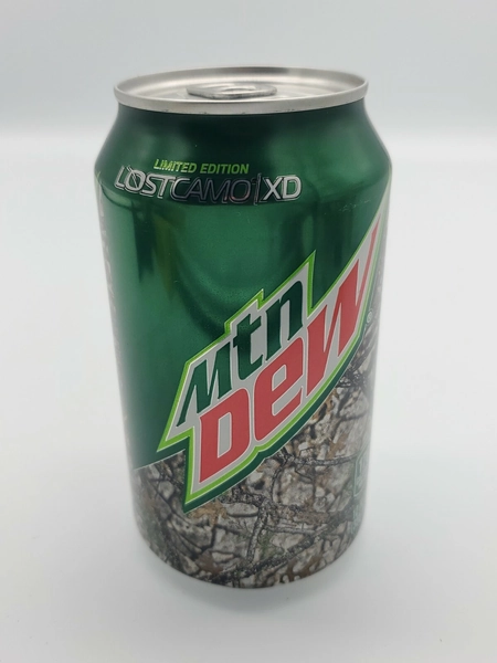 2016 Empty MOUNTAIN DEW Can Limited Edition Lost Camo XD Mtn Dew Can Mt Dew