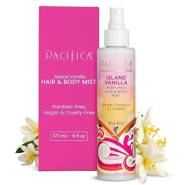 Pacifica Beauty Island Vanilla Perfumed Hair & Body Mist, Island Vanilla, 6 Fluid Ounce