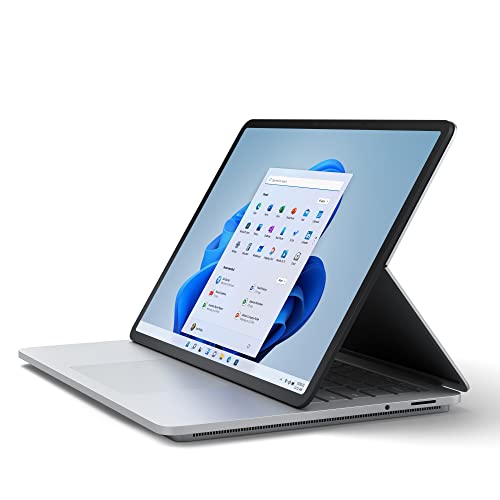 Microsoft, Surface Laptop Studio, Ordenador portátil, Platino, AI2-00012, 14,4 Pulgadas táctil (Intel Core i7-11370H, 32GB RAM, 2TB SSD, NVIDIA GeForce RTX 3050 Ti, Windows 11)