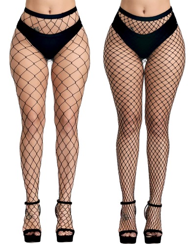 PERAMBRY Women's Fishnet Tights High Waist Fishnet Tights Black Fishnet Stockings Mesh Fishnet