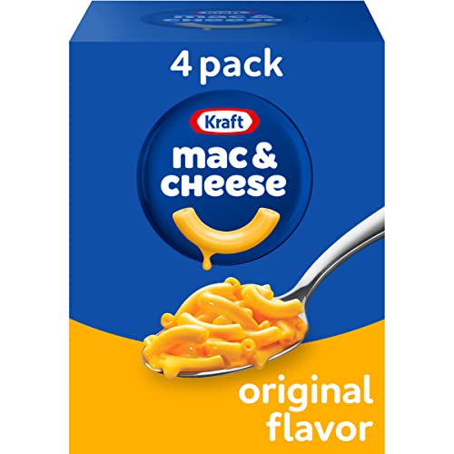 Kraft Original Flavor Macaroni and Cheese Meal, 7.25 Ounce (Pack of 4) - Original - 4 Pack - 7.25 Ounce (Pack of 4)