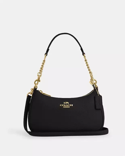 Gold/Black Teri Shoulder Bag