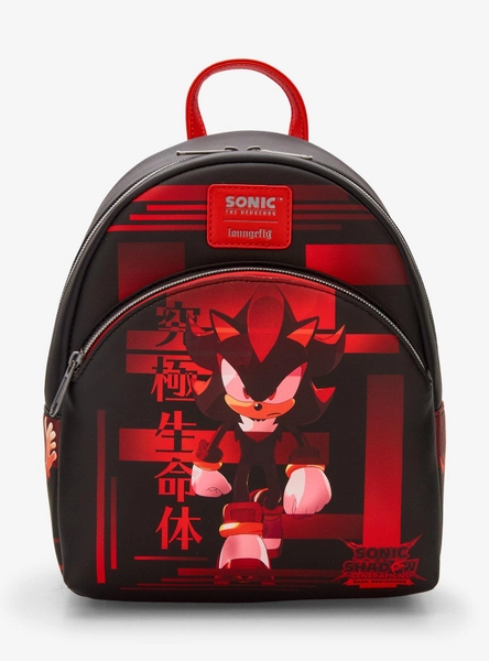 Loungefly Sonic X Shadow Generations: Dark Beginnings Shadow Mini Backpack