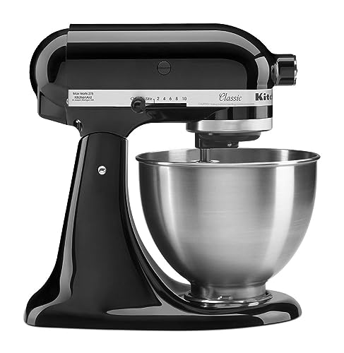 KitchenAid Classic Series 4.5 Quart Tilt-Head Stand Mixer K45SS, Onyx Black - Onyx Black - Mixer