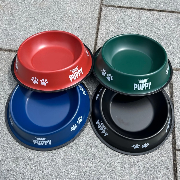 "Good Pup" Dog Bowl-Black