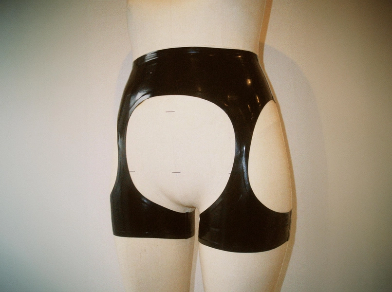 Custom made Latex Rubber High Waist Chaps Garter Belt in any colour 'Maika Garter'