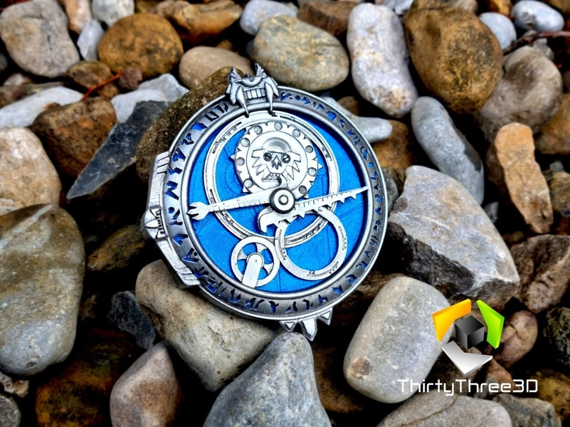 Light Up Amulet of Daylight / Troll Hunters Amulet, Rechargeable LED, 3D Printed