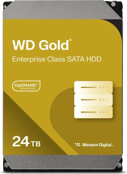 WD Gold 24TB Enterprise Class Hard Disk Drive - 7200 RPM Class SATA 6Gb/s 512MB Cache 3.5 Inch - WD241KRYZ