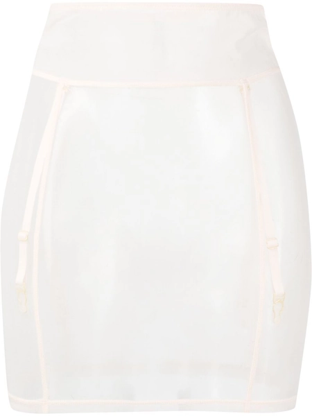 Maison Close L'Amoureuse sheer-mesh waspie + THONG