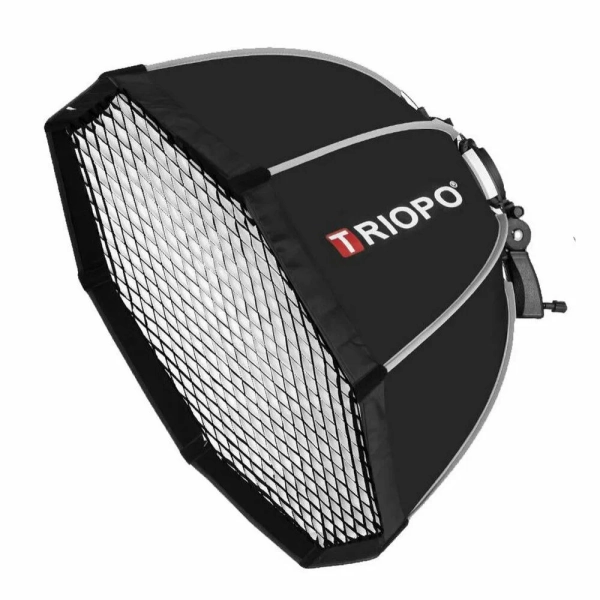 TRIOPO S90 Nyolcszögű Méhrács Softbox - Studió Bowens 90cm Kinyitható Ernyő-Diffúzor