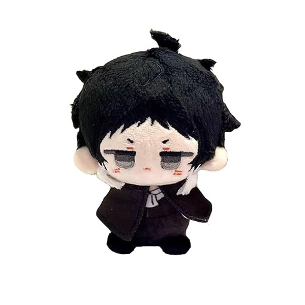 KILA MILA Anime Plush Doll Dazai Osamu Nakahara Chuuya Edogawa Rampo Mini Pendant Keychain Cute Toy Kids Gift（Ryunosuke Akutagawa ）
