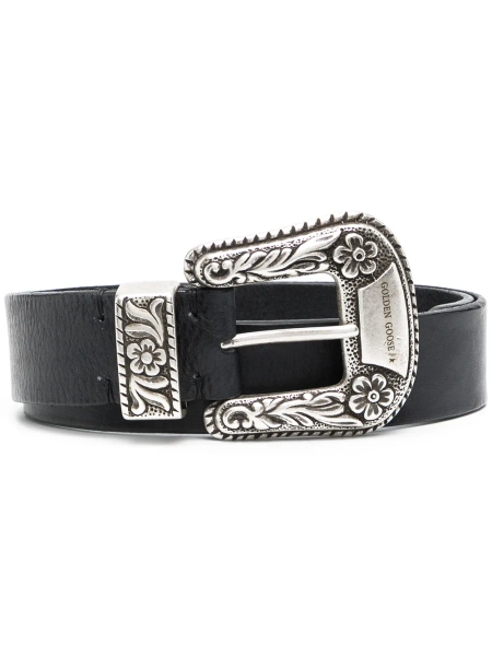 Western-inspired buckled belt