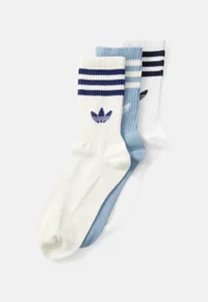 CREW UNISEX 3 PACK - Socken - white tactile/blue/cream white