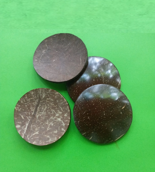 Chamalongos Set of 4 Coconut Shell | Divination Shells | Spiritual Tools | Oracle Shells |  Chamalongos Coconut Shell Set | Santeria Lukumi