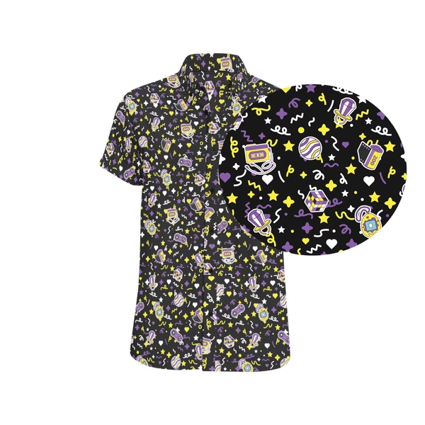 90s Surprise Nonbinary Pride Button-Up (Made-to-Order)