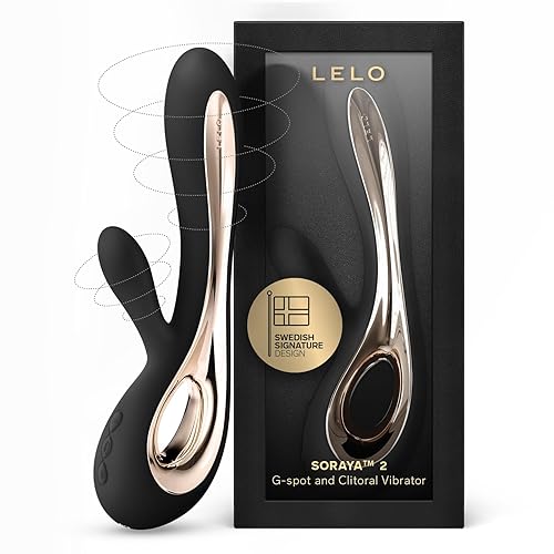 LELO Soraya 2 Rabbit Vibrator for Women Rabbit Sex Toy, Vibe for Clitoral and G Spot Pleasure, Waterproof & Wireless Rabbit Sex Toys for Her Adult Pleasure, Black - SORAYA 2 - Black