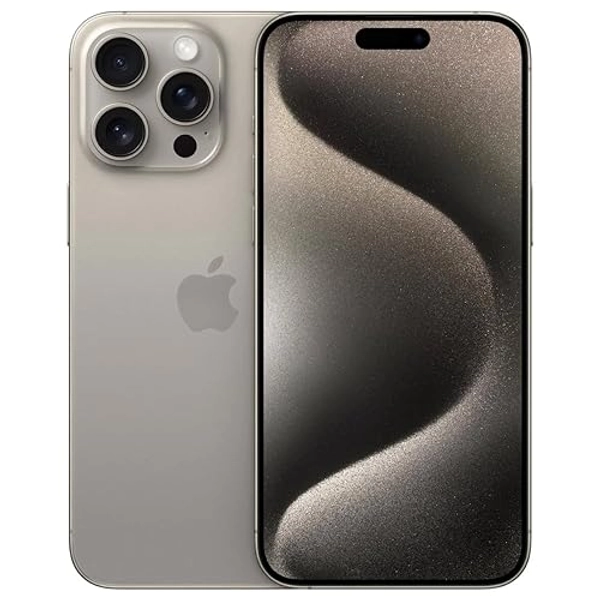 Apple iPhone 15 Pro Max, 1TB, Natural Titanium for Boost Mobile (Renewed)