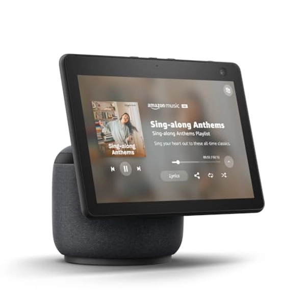 Amazon Echo Show 10 (3rd Gen) | HD smart display with premium sound, motion and Alexa | Charcoal