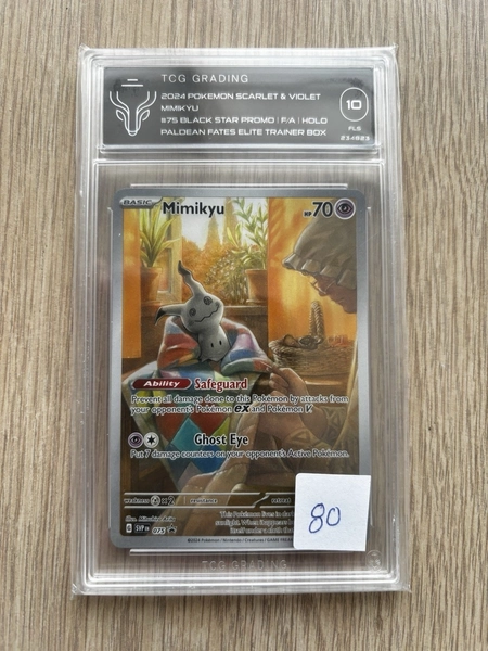 TCG 10 Mimikyu SVP EN 075 Black Star Promo Pokemon TCG S&amp;V Paldean Fates ETB