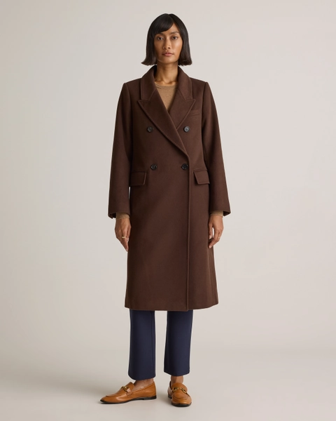 Italian Wool Double-Breasted Coat