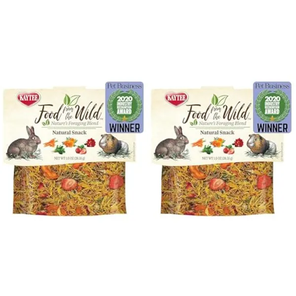 Kaytee Food from The Wild Natural Snack for Pet Rabbits, Guinea Pigs and Other Small Animals, 1 Ounce (Pack of 2)