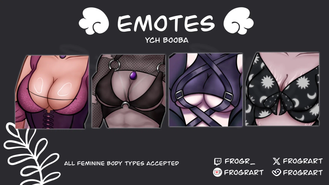 YCH - Booba by FrogrArt - Vtuber, Artist and L2D Rigger (@FrogrArt)