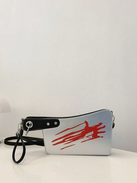 Niche Design Unique Popular Women Bag 2024 New Trendy Funny Vegetable Knife Shape Clutch Crossbody Shoulder Bag