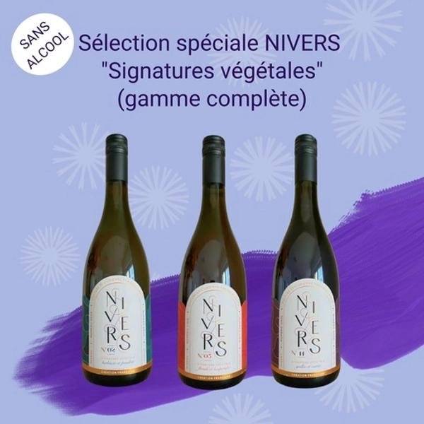 Sélection spéciale - NIVERS "Signatures végétales" sans alcool (gamme complète)