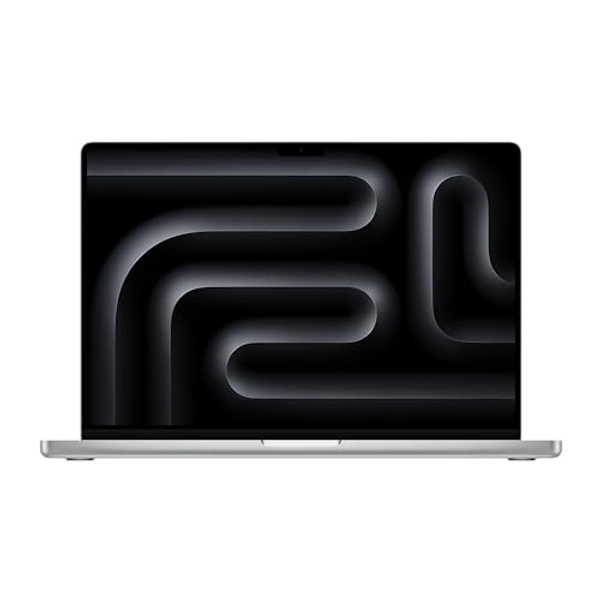 Apple 2023 MacBook Pro Laptop M3 Pro Chip mit 12‑Core CPU, 18‑Core GPU: 16,2" Liquid Retina XDR Display, 18 GB gemeinsamer Arbeitsspeicher, 512 GB SSD Speicher. Funktioniert mit iPhone/iPad, Silber