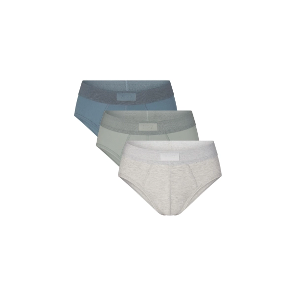 SKIMS COTTON MENS BRIEF 3-PACK | MINERAL MULTI