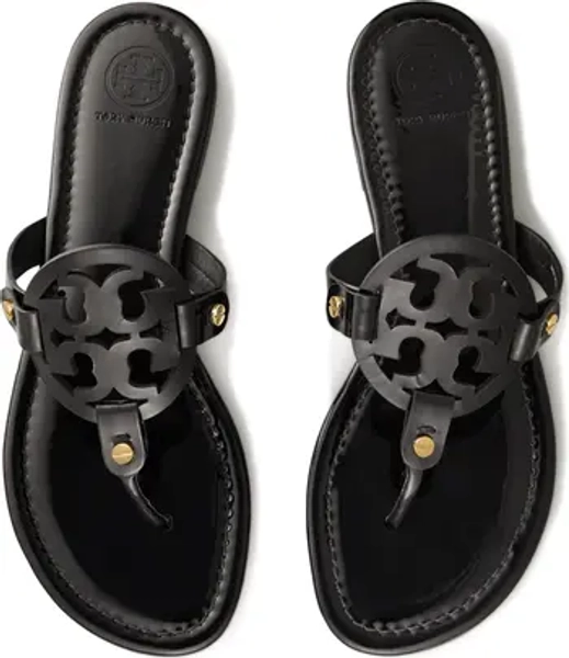 Tory Burch Miller Sandal Black size 8