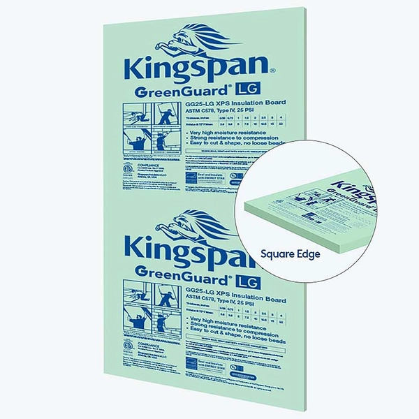 Kingspan Insulation R-7.5, 1.5-in x 4-ft x 8-ft GreenGuard Unfaced XPS Foam Board Insulation Unfaced Foam Board Insulation