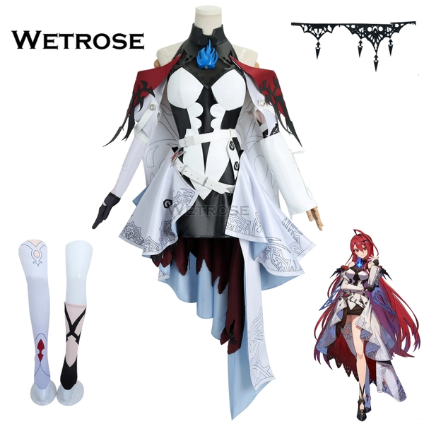 [Wetrose] In Stock Elizabeth Rose Bloodflame Hololive EN Justice Vtuber Cosplay Costume Full Set