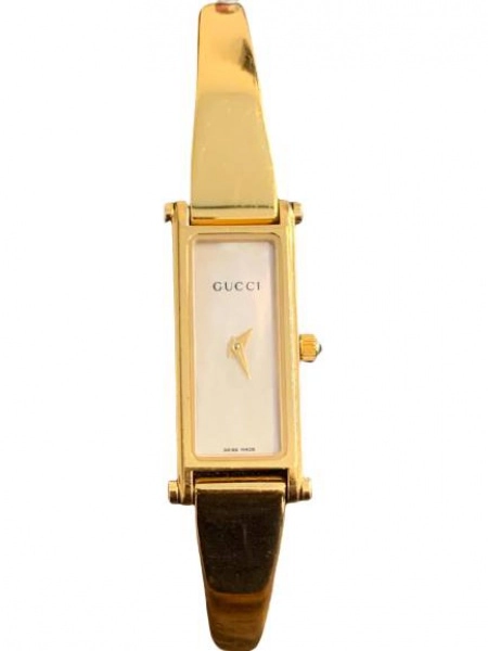 Relógio Gucci 1500L, mostrador de madrepérola, caixa de aço 27 x 