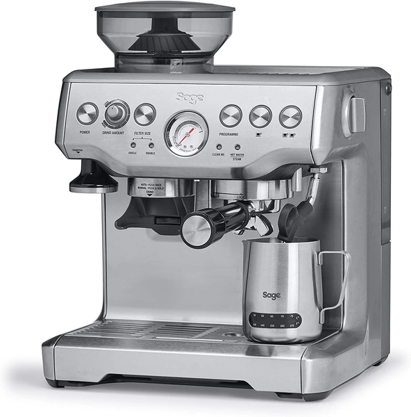 Sage Appliances SES875 the Barista Express, Espresso machine, standaard, Brushed Stainless Steel