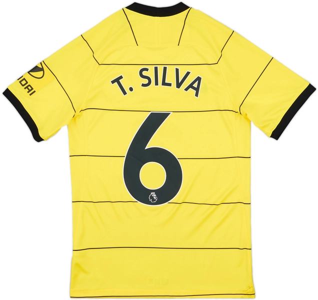 2021-22 Chelsea Away Shirt T.Silva #6 - 8/10 - (XS)
