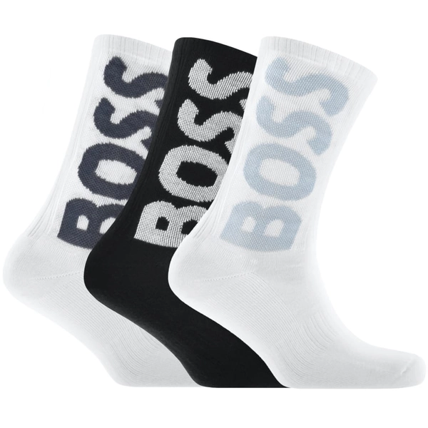 BOSS 3 Pack Logo Socks