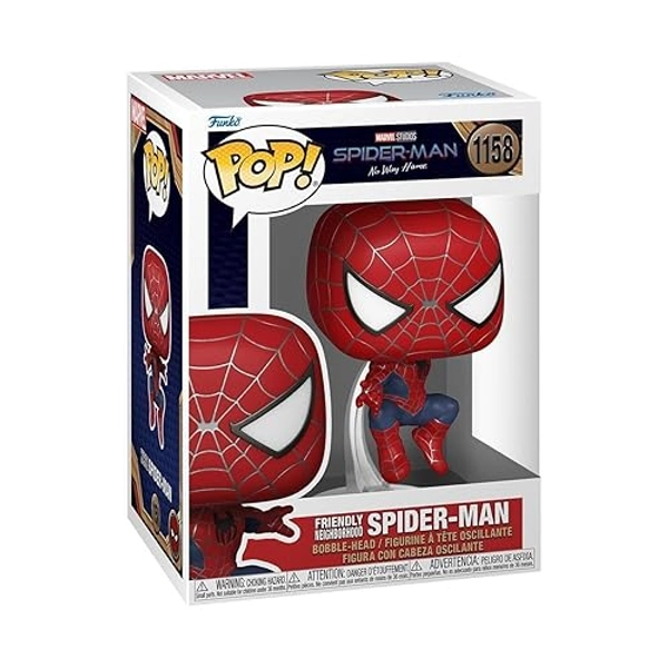 Funko Pop! Marvel: Spiderman No Way Home 2021 - Spider-Man - Leaping SM2 - Spider-man - Collectable Vinyl Figure - Gift Idea - Official Merchandise - Toys for Kids & Adults - Movies Fans