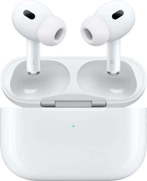 Apple AirPods Pro (2. Gen. 2023) mit MagSafe Case (USB-C) In-Ear-Kopfhörer (Active Noise Cancelling (ANC), Freisprechfunktion, Transparenzmodus, kompatibel mit Siri, Siri, Bluetooth)